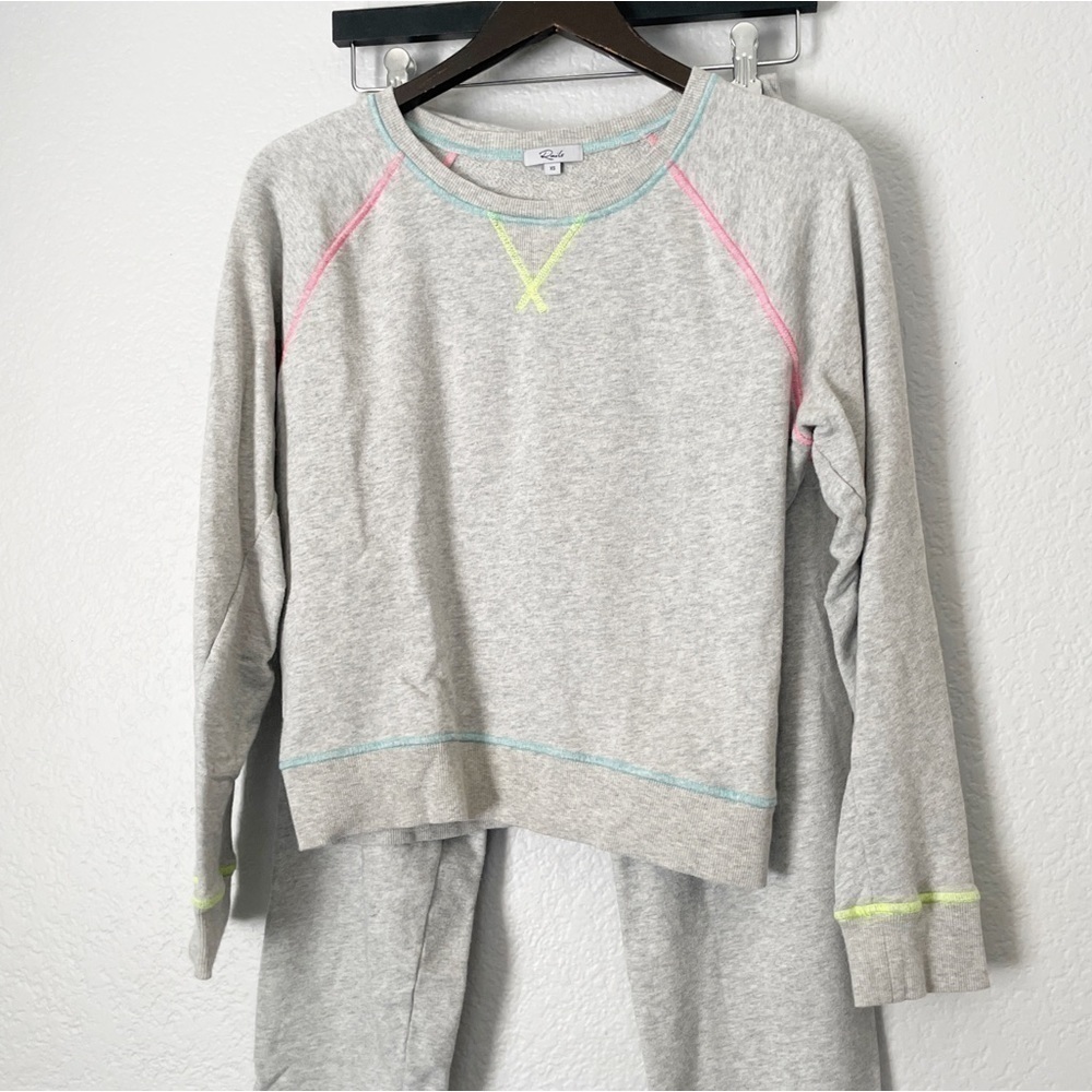 Rails Theo Top & Devon Bottom Neon Heather Gray S… - image 2